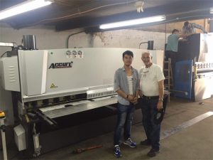 Cyprus Client Visit Visit Press Brake Machine And Shearing Machine in Our Factory