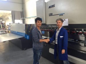 Cyprus Client Visit Visit Press Brake Machine And Shearing Machine in Our Factory